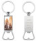 Lpraer Bottle Opener Keyring with Photo Text Engraving, Beer Opener Metal Bottle Opener Personalised Funny Gifts for Dad Father’s Day Men Women Beer Lovers (Rectangle Photo)