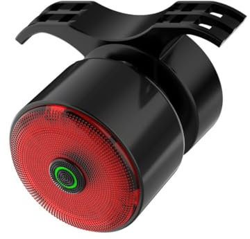 NHQZ Fanale posteriore intelligente per bicicletta con sensore di frenata intelligente, fanale posteriore per bicicletta da strada, grado di impermeabilità IPX6, 5 modalità.