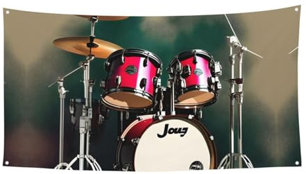 Cartel de jazz con estampado de tambor para fiestas, cumpleaños, carnaval, Halloween, aniversarios, bodas