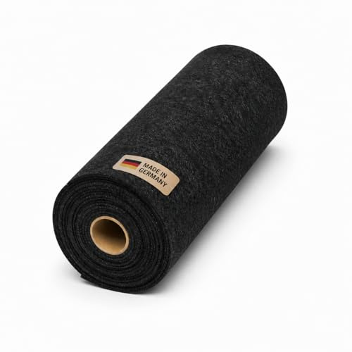 PUNDMANN 4-Wege-Superstretch Carpet Filz 3mm 390g pro m² gerollt für Fahrzeug Innenraum Ausbau Wohnmobil Wohnwagen Camper Caravan KFZ (Anthrazit, 2m² (2m x 1m))