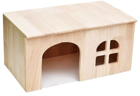 Generisch Kaninchenhaus, Holzhaus Kaninchen, Häuschen Versteck Kleintier Zum Ausruhen Spielen, Für Meerschweinchen Chinchilla Frettchen