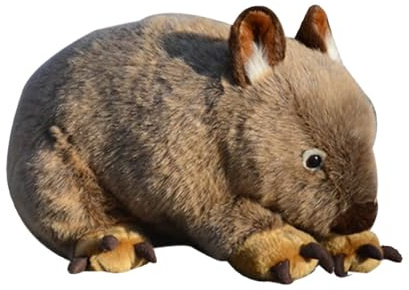 SMJWH Realistisches Wombat-Plüschtier, weiches, kuscheliges australisches Stofftier, Geburtstagsgeschenk for und Erwachsene(30cm)