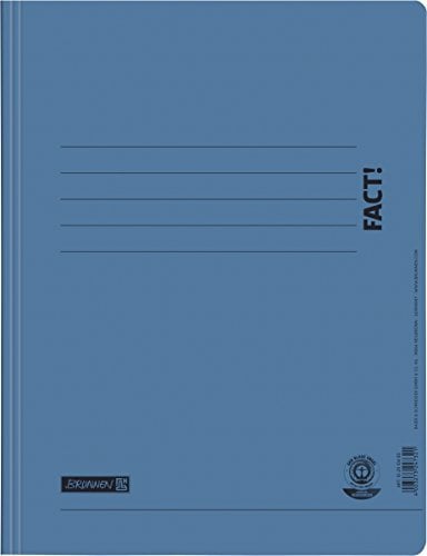 Brunnen 102010430 Schnellhefter A4, FACT!, aus Recyclingkarton) blau