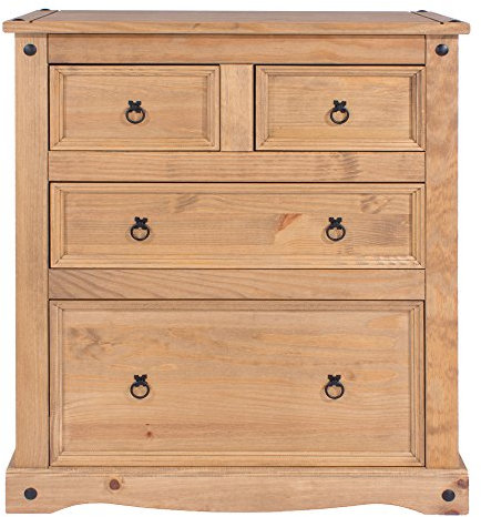 Core Products, Corona Waxed Pine 2+2 Drawer Chest