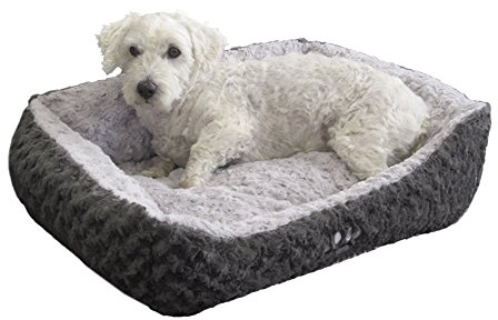 Nobby Komfortbett SEOLI dunkelgrau / hellgrau L x B x H: 60 x 48 x 19 cm