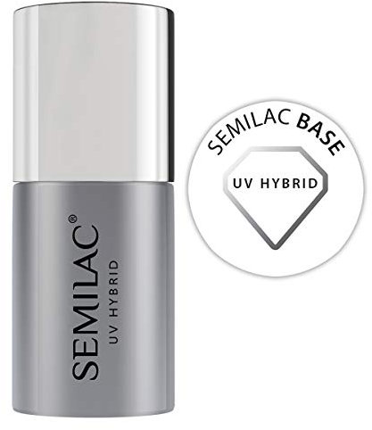 Semilac UV Gel Nail BASE COAT For Gel Nail Polish. Protects & Nourishes Nails & Adheres Well. Soak Off Easy To Use LED/UV Nail Lamp - Long Lasting Manicure and Pedicure up to 3 weeks