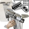MEOLLO Golfschläger Organizer Wandhalterung (100% Stahl) (weiß)