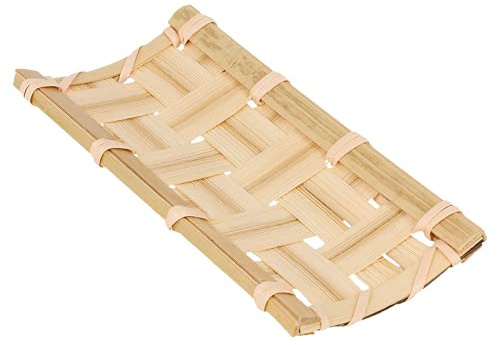 Garcia de Pou 24 kleine geflochten Fliesen, 10,5 x 5 cm, Bambus, Natur, 10,5 x 5 x 30 cm