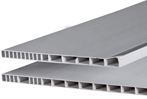 PVC Verschlussdeckel, Rolladenkasten Deckel Tiefe 160 mm Länge 120 cm *** In der Länge auf den cm-genau ***