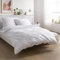 Carpe Sonno Seersucker Bettwäsche 135x200 Baumwolle | Kühlende Bettwäsche Sommer Bettbezug 135 x 200 Leichte Sommerbettwäsche Bügelfreie Bettwäsche-Sets | Weiße Bettwäsche Baumwolle 135x200