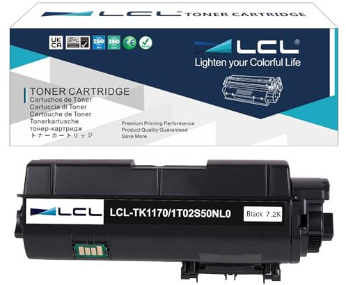 LCL TK-1170 Schwarz Tonerkartusche Kompatibel für Kyocera TK1170 TK-1170 Kompatibel für Kyocera Ecosys M2540dn M2040dn M2640idw (1er-Pack)