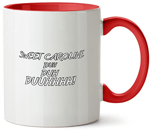 Hippowarehouse Sweet Caroline! DUH DUH DUH Printed Mug Various Colour Options Ceramic Cup Kitchenware 11oz