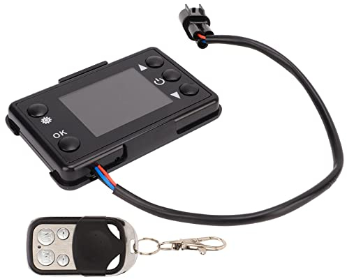 Standheizungsregler, 12V/24V Standheizung LCD Monitor Schalter Fernbedienung Set für PKW LKW Fahrzeuge Schiffe