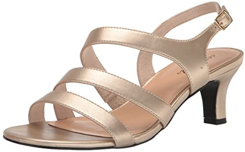 Easy Street Damen Como Sandalen mit Absatz, Champagner, 39 EU