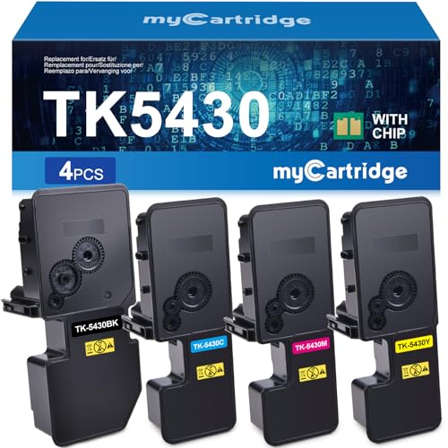 MYCARTRIDGE TK-5430 TK5430 Toner Cartridge Ersatz für Kyocera ECOSYS PA2100CWX MA2100CWFX PA2100CX MA2100CFX für Kyocera TK5430 TK-5430 Toner (Schwarz/Cyan/Magenta/Gelb)
