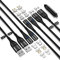 YKZ 3 in 1 Magnetisches Ladekabel, Multi-Magnet-USB-Kabel für Typ C/MicroUSB und i-Produkt, Max 15W Schnellladekabel aus Nylon-Geflecht mit einer Aufbewahrung für Spitzen (4 Pack/12 Spitzen)