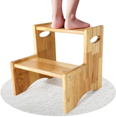 Tritthocker für Kinder, Kinder Tritthocker für Kleinkinder, Badezimmer, Tritthocker für Bett, langlebiger Kleinkindhocker für Toilette (1)