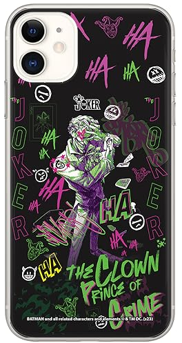 ERT GROUP Handyhülle für iPhone 11 Original und offiziell Lizenziertes DC Muster Joker 027 optimal an die Form des Handy angepasst, hülle aus TPU