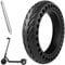 Lectorias 1 Stück Scooter Reifen 8.5 Zoll, Elektroroller Durable Anti-Slip Tyre Schwarz, Reifen Verdickt Schlauch mit Metallspudger, Roller Vorder Hinterreifen Ersatzräder Gummireifen für M365