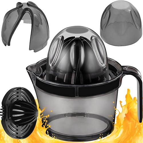 Retoo Zitruspresse Zitronenpresse Manuell Orangenpresse Kunststoff, Dauerhaft mit Behälter Spülmaschinengeeignet Saftpresse mit Ausgießer Limettenpresse Frisch Gepresster ohne Kerne