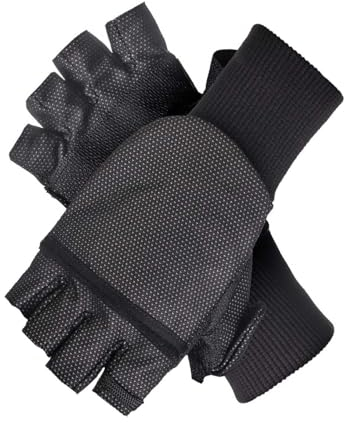 MOG Masters of Gloves Duoflex 2in1 Einsatz-Handschuh, Winddicht und wasserabweisend mit Flexibler Flappe als Fäustling oder fingerloser Handschuh nutzbar