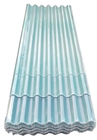 Placa Ondulada para Exterior,Plancha Transparente de 1mm,Paneles de Techo Silencioso,Garaje Corrugado,Chapa Ondulada para Invernaderos Prueba de Lluvia,con Tornillo (0.9x1.2m/35x47in,6 Pcs)