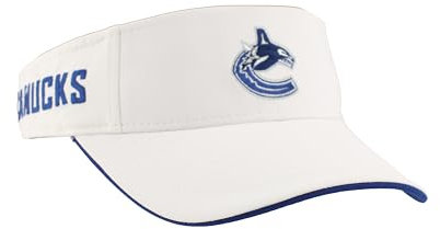 ZHATS Unisex-Erwachsene NHL Officially Licensed Visor Impact White Visier, Weiss/opulenter Garten, Einheitsgröße