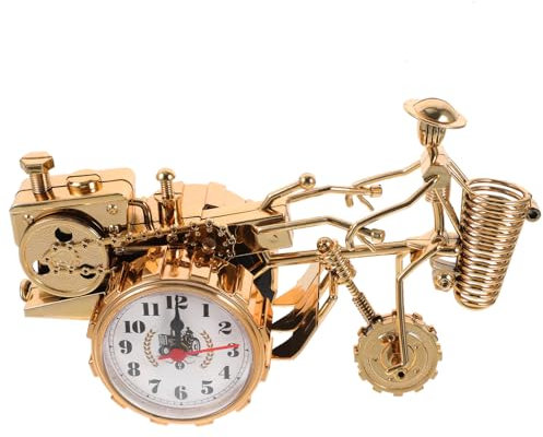ULDIGI Retro-Traktor-stifthalter Mit Uhr Vintage Desktop-Dekoration Für Zuhause Und Büro Praktische Zeitmessung Und Einzigartiger Blickfang Für Schreibtisch Und