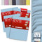 EVE Textile® Spannbettlaken 4er Set 60x120 cm Hellblau; Spannbetttuch Bettlaken Spannlaken; Jersey Laken Betttuch für Kinderbett & Babybett; Waschbar bis 60 Grad; Weich & Allergikerfreundlich