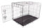 HIGOOD Durable, Foldable Metal Wire Dog Crate with Tray, Single Door, 76X48X53cm, Black