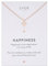 LUUK LIFESTYLE Collier délicat avec pendentif en acier inoxydable étanche, cadeau pour femme, design de bijou moderne, verre à cocktail, or rose