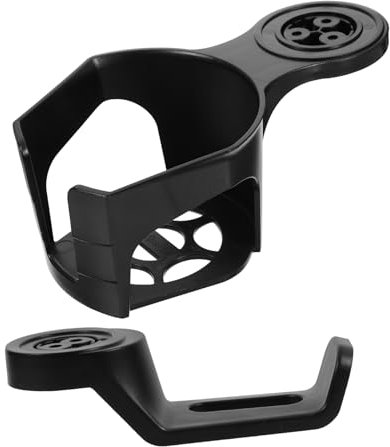 HOMSFOU Multi-Function Desk Clamp Cup Holder Headphone Hook Easy Install for Gaming Setup