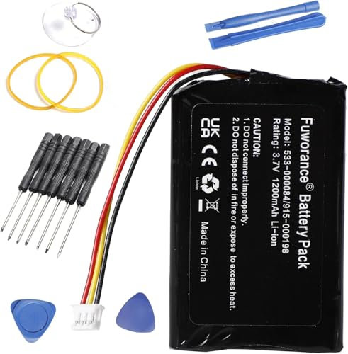 Fuworance 1200mAh 3.7V 533-000084 Batterie de Remplacement Compatible avec Logitech Harmony Touch/Harmony One/Harmony Ultimate 533-000083, 915-000198, 915-000201, 1209 Téléphone Batterie