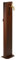 Fontana da Giardino Design a Colonna Ovale Rubinetto in Ottone Senza Base Corten