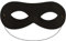 FASCHINFEVER Bandit Zorro Augenmaske – schwarze Einbrecher Maske für Kinder & Erwachsene, ideal für Fasching & Karneval