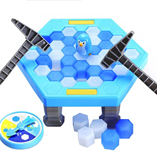 NOENNULL Pinguin-Eisspiel, Lustiges Tischspiel für Kinder Im Alter von 4 Bis 8 Jahren, Familien-Eisbrecher-Spiel, Pinguin-Falle, Brettspiel, Lernspielzeug Als Zum Kindertag