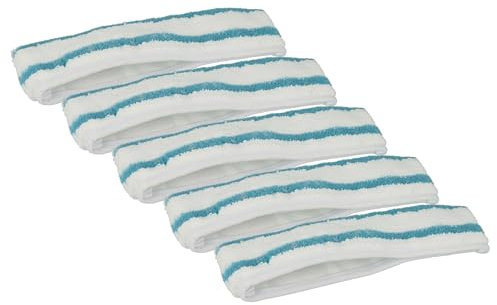 vhbw 5X Ersatzbezug Ersatz für Leifheit 51164, 51164-5 für Einwascher, Fensterreiniger