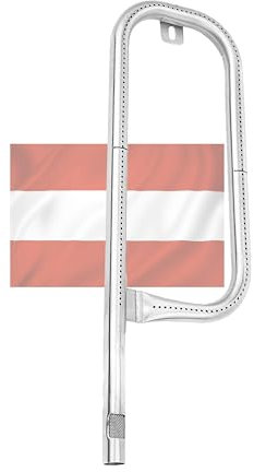 grillshop.at Brenner kompatibel mit Weber Q100/1000er Serie - Brenner Q1000 Q120 Q100 - Weber Q1200 Zubehör Q1000 - Herstellerqualität Brennerrohr aus Edelstahl