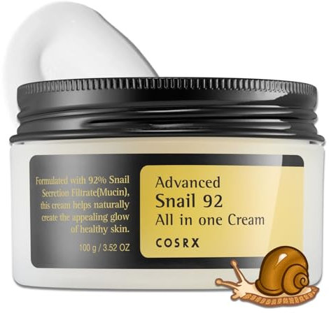 P-Beauty - Schneckenschleim Creme Advanced Snail 92 All In One Cream - Gesichtscreme mit 96% Schneckenschleim für Anti-Aging, Faltenreduktion, Hautregeneration und Feuchtigkeitspflege (100g)