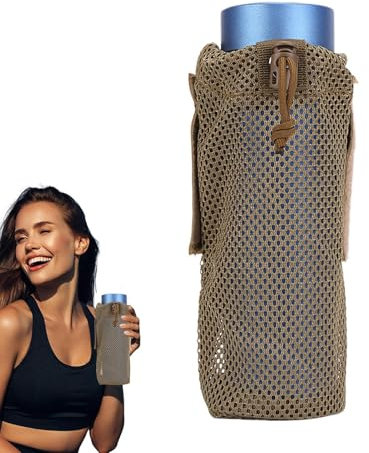 Bvizyelck Porte-Gourde Pochette - Porte-Bouteille Réglable À Cordon Coulissant | Poche Hydratation Portable Étanche pour Randonnée Voyage Extérieur Hommes Femmes