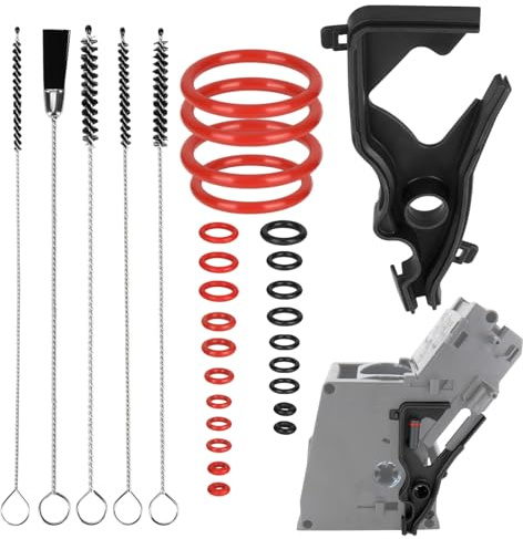 Wartungsset Pflegeset Dichtung für Siemens EQ5 EQ6 EQ7 EQ8 Bosch Vero | 24 Stück Dichtungsringe, Enthalten 5 Reinigungsbürsten, Kaffeevollautomat Ersatzteil, Zu Brühgruppe Auslaufstutzen