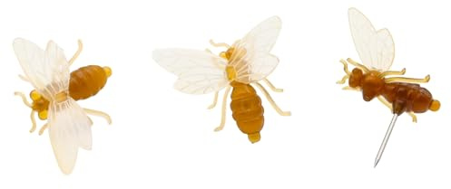 Deko Bienen mit Stecknadeln (10x) für Bienenwachskerzen Kerzen zum basteln Kerzengießen