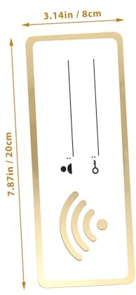 DINHEAROM Cartello Wireless da in Acrilico 2 Wifi per Visualizzare Identificativo e Password Wifi, Adatto per Hotel e Negozi