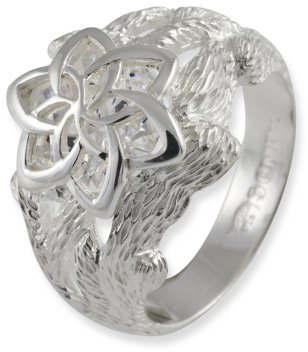 Herr der Ringe Schmuck by Schumann Design Galadriels Nenya Ring 925 Sterling Silber Rg 56 3001-056
