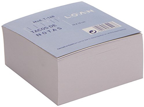 Loan T-148 - Taco, 500 hojas, no encolado, color blanco