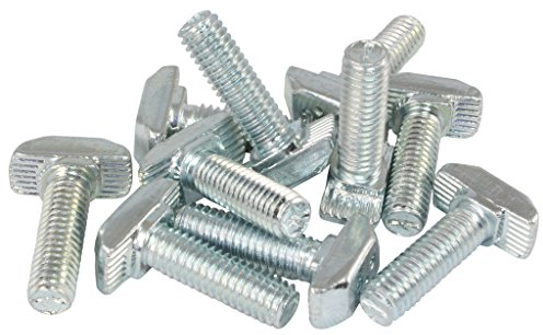 100x Hammerschraube Nut 8 - Typ B - M6 x 20 mm, Steg 1,5 mm, Stahl verzinkt