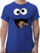 T-Shirt Herren - Karneval & Fasching - Keks Monster I Krümelmonster I Cookie Monster Fastnacht I Fasnacht I Fasnet - L - Royalblau - Partner Look Family faschingsshirt Faschings Auge Shirts