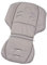 Gesslein Loop 938, Sitzauflage Kinderwagen & Buggy, universel, Wendeeinlage für Sommer & Winter, Tencel atmungsaktiv Punkte stein 625000938