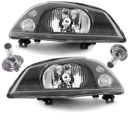 DM Autoteile Ibiza 6L Cordoba 6L2 Scheinwerfer Schwarz SET 02-08 H4 für VALEO VERSION