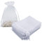 HRX Package 100 Stück Weiß Organzabeutel 13x18 cm, Schmuckbeutel Geschenkbeutel Organzabeutel für Hochzeit Lavendel kleine Geschenke